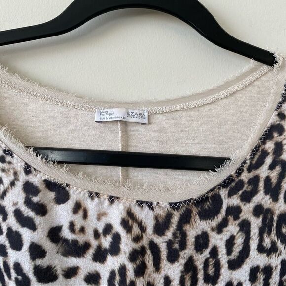ZARA-LEOPARD Print Mini Shirt Dress (Small) - Picture 8 of 11